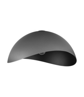 Opsi 50cm Bowl Semi Flush Ceiling Light Dark Grey Sandy Black E27 1x12W-1