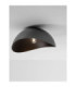 Opsi 50cm Bowl Semi Flush Ceiling Light Dark Grey Sandy Black E27 1x12W-6