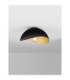 Opsi 30cm Bowl Semi Flush Ceiling Light Sandy Black Gold E27 1x12W-4