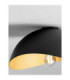 Opsi 30cm Bowl Semi Flush Ceiling Light Sandy Black Gold E27 1x12W-5