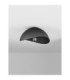 Opsi 30cm Bowl Semi Flush Ceiling Light Dark Grey Sandy Black E27 1x12W-3