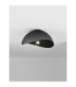 Opsi 30cm Bowl Semi Flush Ceiling Light Dark Grey Sandy Black E27 1x12W-4