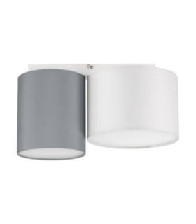 Bryson Surface Mounted Downlight Sandy White Grey E27 2x12W-1