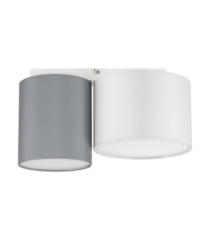 Bryson Surface Mounted Downlight Sandy White Grey E27 2x12W-1