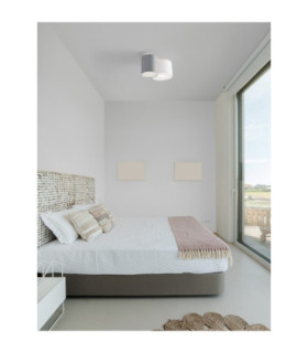 Bryson Surface Mounted Downlight Sandy White Grey E27 2x12W-2
