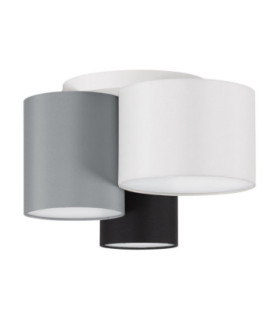 Bryson Surface Mounted Downlight Sandy White Black Grey E27 3x12W-1