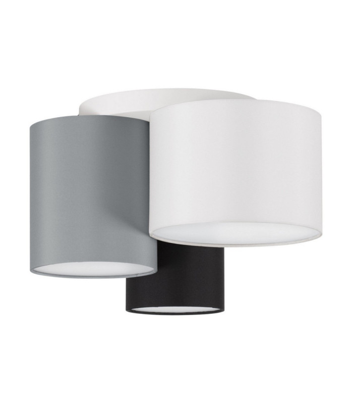 Bryson Surface Mounted Downlight Sandy White Black Grey E27 3x12W-1