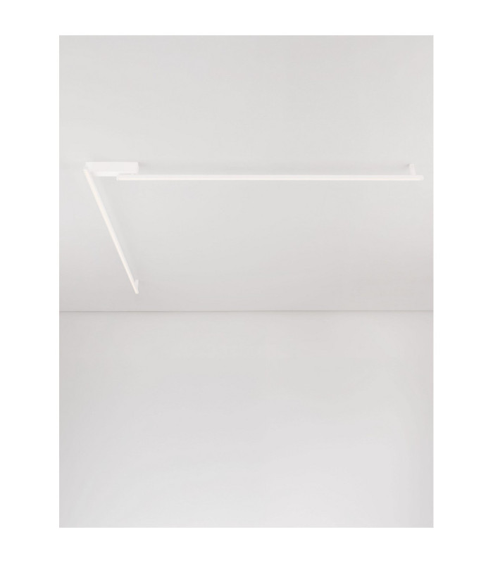 Briana Integrated LED Semi Flush Ceiling Light Sandy White Triac Dimmable LED 39W 2245lm 3000K-4
