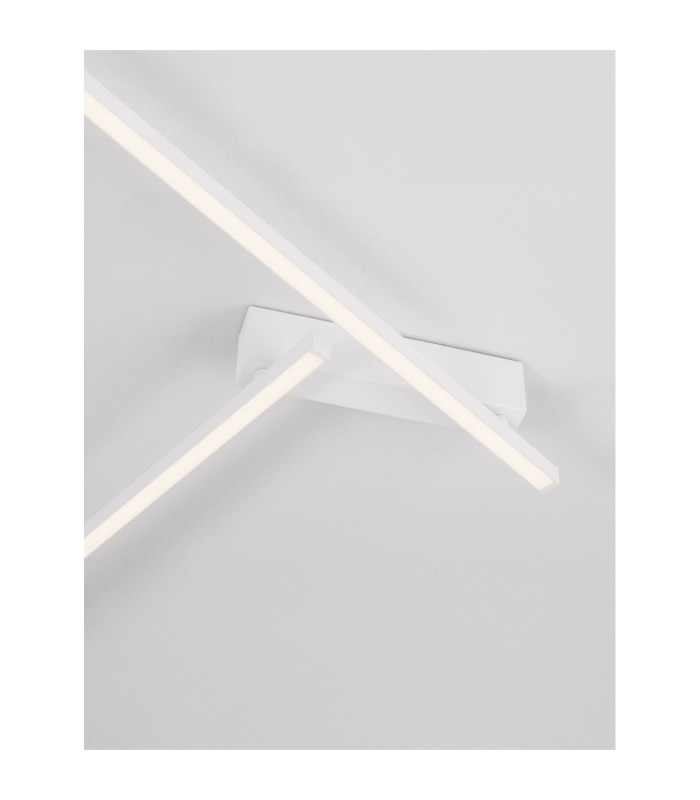 Briana Integrated LED Semi Flush Ceiling Light Sandy White Triac Dimmable LED 39W 2245lm 3000K-5