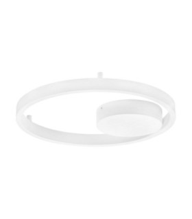 Hedra Integrated LED Semi Flush Ceiling Light Sandy White Triac Dimmable LED 40W 3369lm 3000K-1