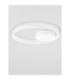 Hedra Integrated LED Semi Flush Ceiling Light Sandy White Triac Dimmable LED 40W 3369lm 3000K-3