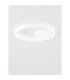 Hedra Integrated LED Semi Flush Ceiling Light Sandy White Triac Dimmable LED 40W 3369lm 3000K-4