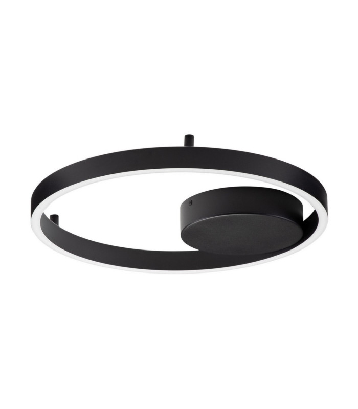 Hedra Integrated LED Semi Flush Ceiling Light Sandy Black Triac Dimmable LED 40W 3369lm 3000K-1