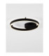 Hedra Integrated LED Semi Flush Ceiling Light Sandy Black Triac Dimmable LED 40W 3369lm 3000K-4