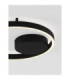 Hedra Integrated LED Semi Flush Ceiling Light Sandy Black Triac Dimmable LED 40W 3369lm 3000K-5