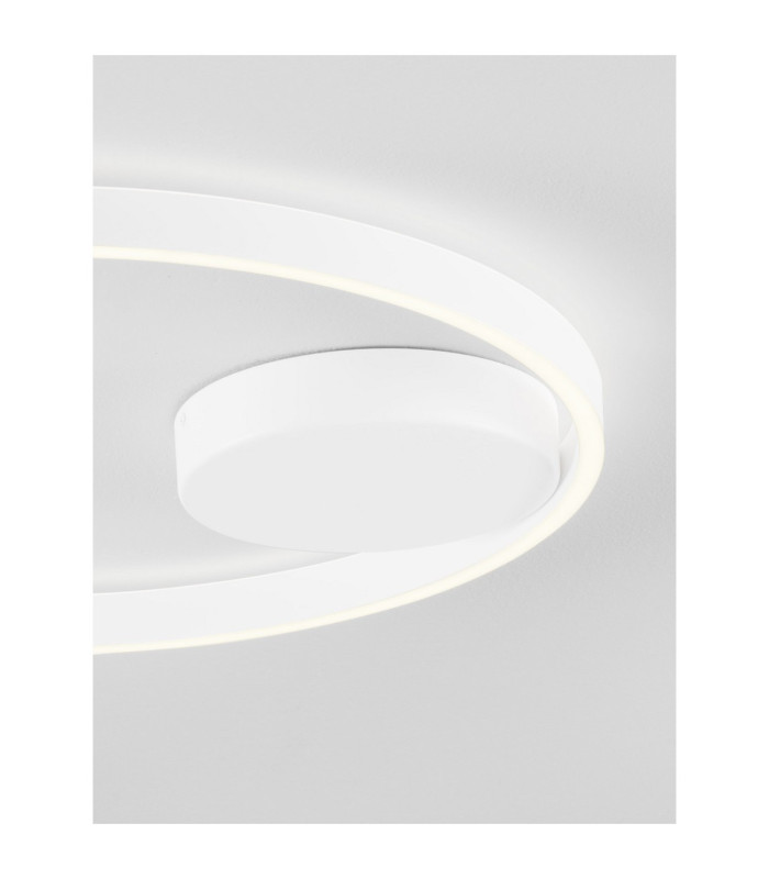 Hedra Integrated LED Semi Flush Ceiling Light Sandy White Triac Dimmable LED 60W 4999lm 3000K-5