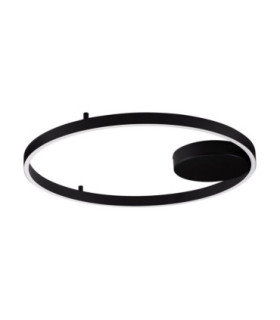 Hedra Integrated LED Semi Flush Ceiling Light Sandy Black Triac Dimmable LED 60W 4999lm 3000K-1