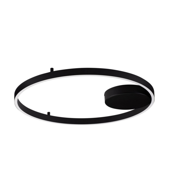 Hedra Integrated LED Semi Flush Ceiling Light Sandy Black Triac Dimmable LED 60W 4999lm 3000K-1