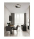 Hedra Integrated LED Semi Flush Ceiling Light Sandy Black Triac Dimmable LED 60W 4999lm 3000K-2