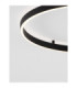 Hedra Integrated LED Semi Flush Ceiling Light Sandy Black Triac Dimmable LED 60W 4999lm 3000K-5