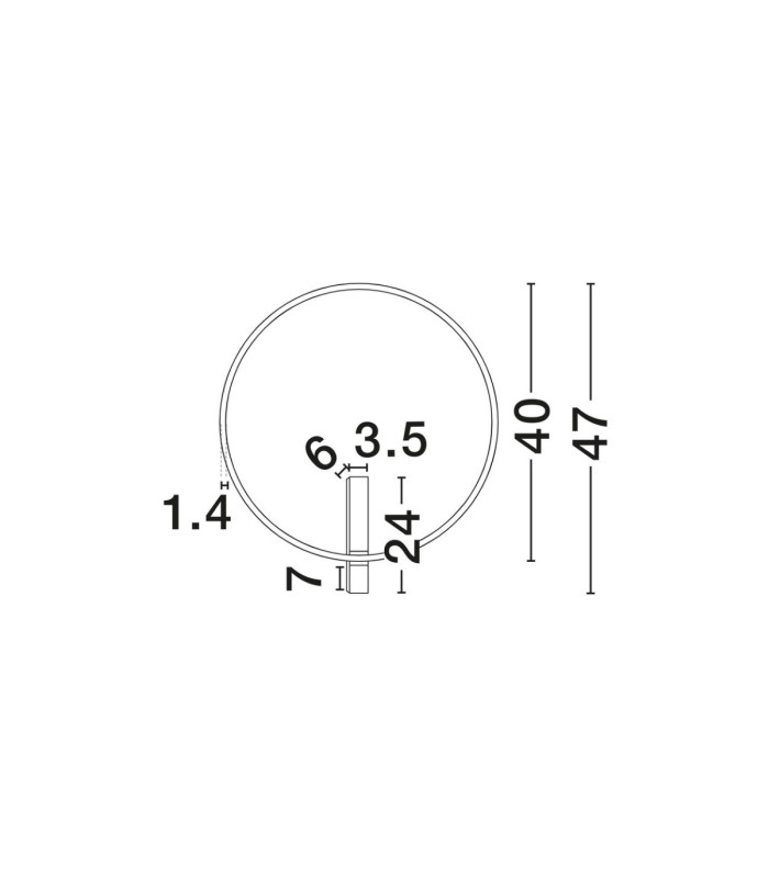 Semper Integrated LED Wall Lamp Sandy Black Triac Dimmable LED 29W 975lm 2700-3000-4000K CCT-16