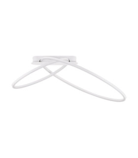 Kiklos Integrated LED Semi Flush Ceiling Light Sandy White Triac Dimmable LED 42W 1923lm 3000K-1