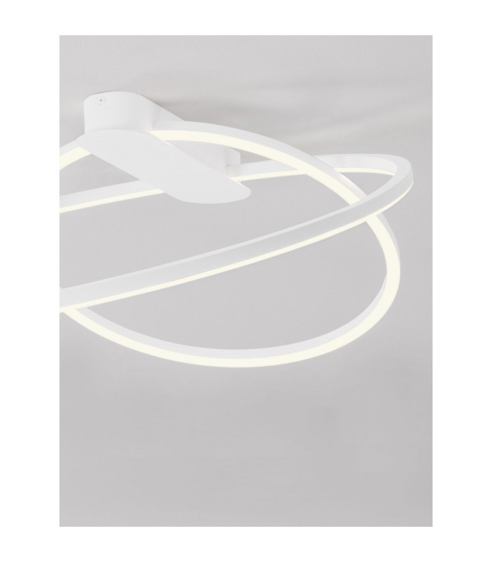 Kiklos Integrated LED Semi Flush Ceiling Light Sandy White Triac Dimmable LED 42W 1923lm 3000K-5