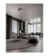Kiklos Integrated LED Semi Flush Ceiling Light Sandy Black Triac Dimmable LED 42W 1923lm 3000K-2