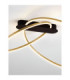 Kiklos Integrated LED Semi Flush Ceiling Light Brass Gold Triac Dimmable LED 42W 1923lm 3000K-5