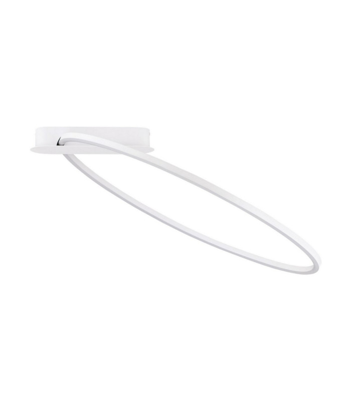 Kiklos Integrated LED Semi Flush Ceiling Light Sandy White Triac Dimmable LED 30W 1250lm 3000K-1