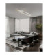 Kiklos Integrated LED Semi Flush Ceiling Light Sandy White Triac Dimmable LED 30W 1250lm 3000K-2
