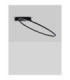 Kiklos Integrated LED Semi Flush Ceiling Light Sandy Black Triac Dimmable LED 30W 1250lm 3000K-3