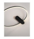Kiklos Integrated LED Semi Flush Ceiling Light Sandy Black Triac Dimmable LED 30W 1250lm 3000K-5
