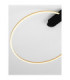 Kiklos Integrated LED Semi Flush Ceiling Light Brass Gold Triac Dimmable LED 30W 1250lm 3000K-5