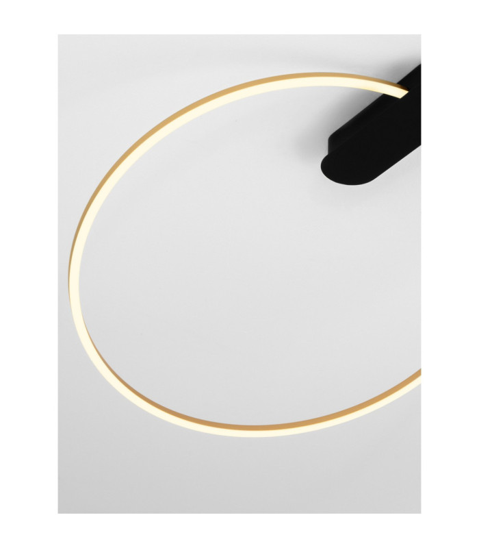 Kiklos Integrated LED Semi Flush Ceiling Light Brass Gold Triac Dimmable LED 30W 1250lm 3000K-5