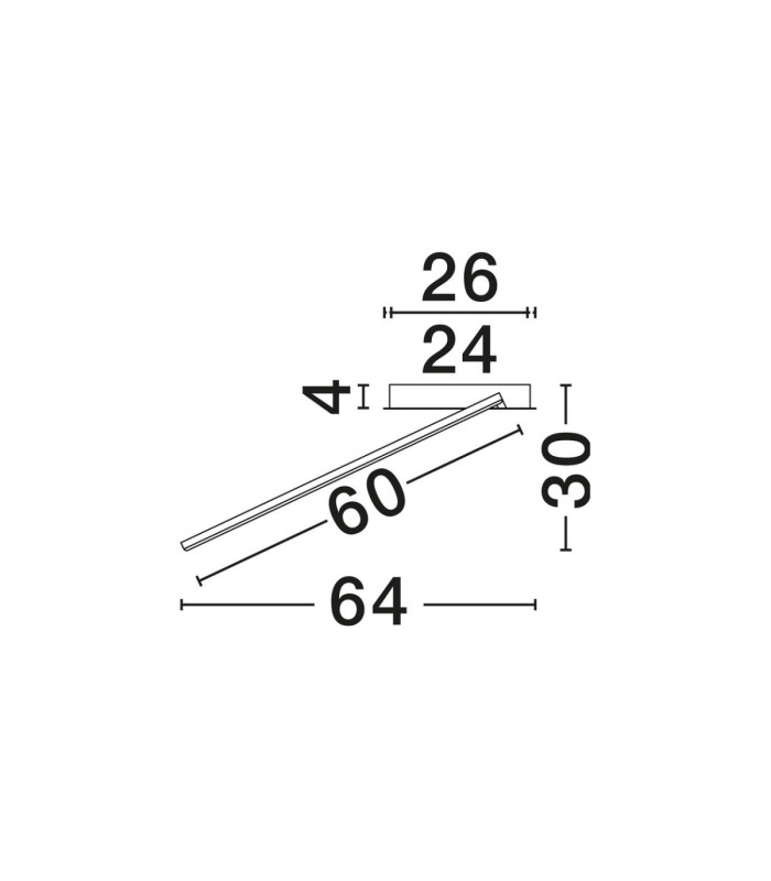 Kiklos Integrated LED Semi Flush Ceiling Light Brass Gold Triac Dimmable LED 30W 1250lm 3000K-6