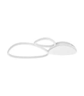 Altus Integrated LED Semi Flush Ceiling Light Sandy White Triac Dimmable LED 31W 1787lm 3200K-1