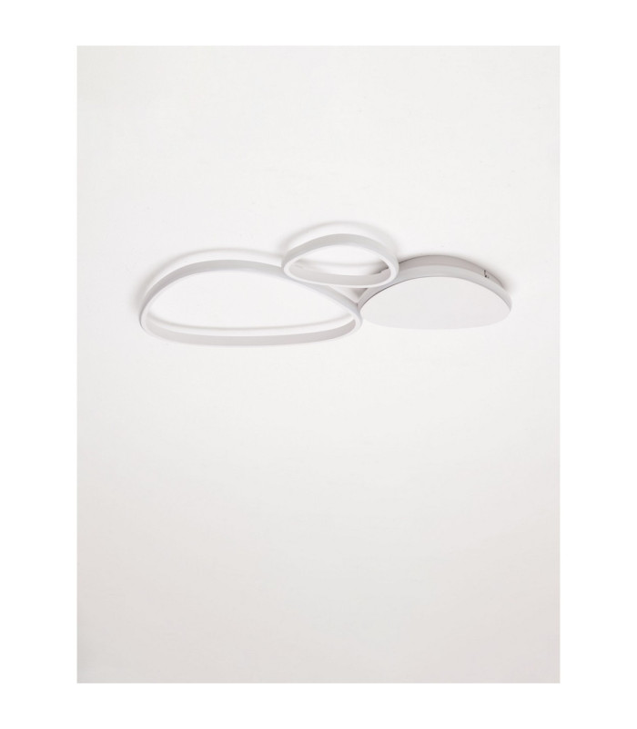 Altus Integrated LED Semi Flush Ceiling Light Sandy White Triac Dimmable LED 31W 1787lm 3200K-3