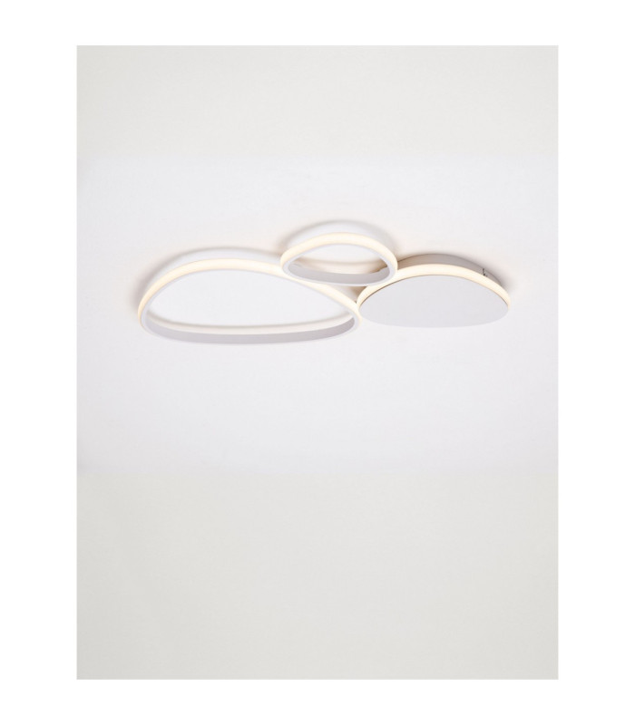 Altus Integrated LED Semi Flush Ceiling Light Sandy White Triac Dimmable LED 31W 1787lm 3200K-4