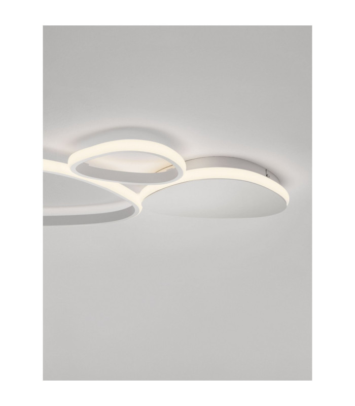 Altus Integrated LED Semi Flush Ceiling Light Sandy White Triac Dimmable LED 31W 1787lm 3200K-5