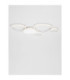Altus Integrated LED Semi Flush Ceiling Light Sandy White Triac Dimmable LED 48W 2743lm 3200K-4