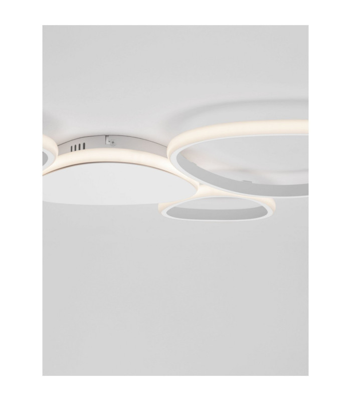 Altus Integrated LED Semi Flush Ceiling Light Sandy White Triac Dimmable LED 48W 2743lm 3200K-5