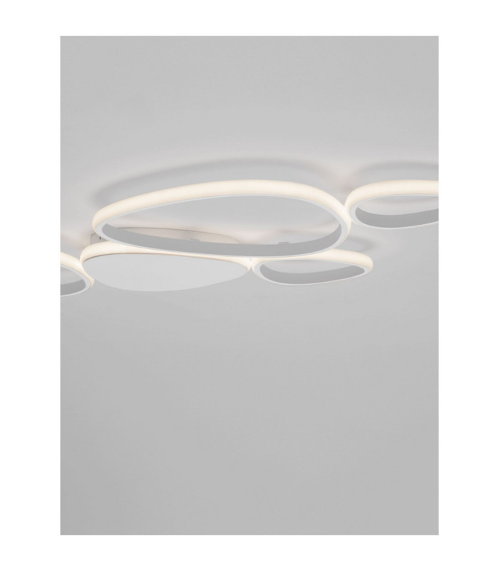 Altus Integrated LED Semi Flush Ceiling Light Sandy White Triac Dimmable LED 48W 2743lm 3200K-6