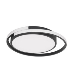 Odrey Integrated LED Semi Flush Ceiling Light Sandy Black LED 22W 1540lm 3000K-1