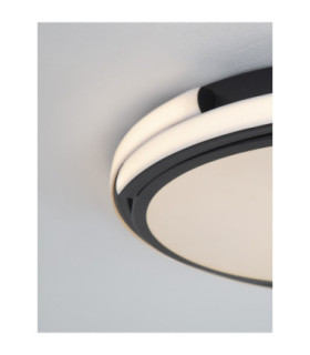Odrey Integrated LED Semi Flush Ceiling Light Sandy Black LED 22W 1540lm 3000K-2