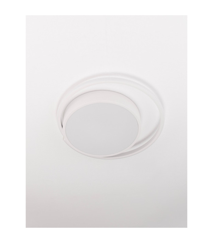 Odrey Integrated LED Semi Flush Ceiling Light Sandy White LED 22W 1540lm 3000K-3