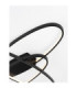 Ipon Integrated LED Semi Flush Ceiling Light Matt Black Triac Dimmable LED 47W 1763lm 3000K-5