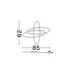 Ipon Integrated LED Semi Flush Ceiling Light Matt Black Triac Dimmable LED 47W 1763lm 3000K-7