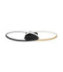Aveo Integrated LED Semi Flush Ceiling Light Sandy Black Gold Triac Dimmable LED 43W 1720lm 3200K-1