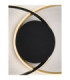 Aveo Integrated LED Semi Flush Ceiling Light Sandy Black Gold Triac Dimmable LED 43W 1720lm 3200K-5